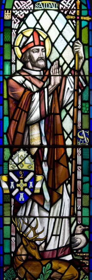 린디스판의 성 아이다노_photo by Lawrence OP_in the Catholic chapel on Lindisfarne.jpg